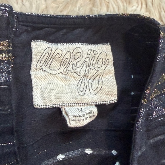 Ace & Jig Metallic Stripe Nile Top - Size Medium - Picture 6 of 7